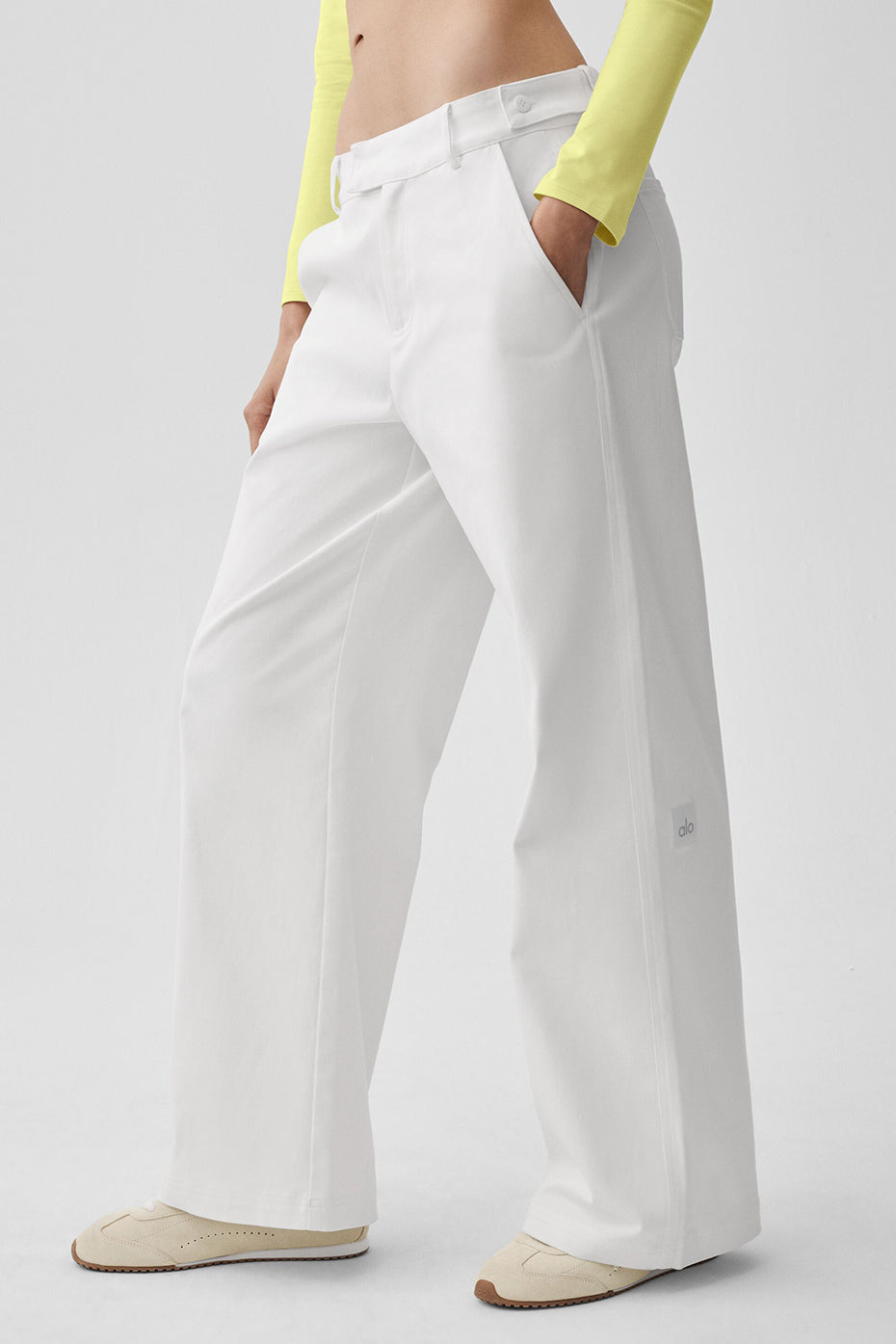 High Road Straight Leg Pant - White — photo 1