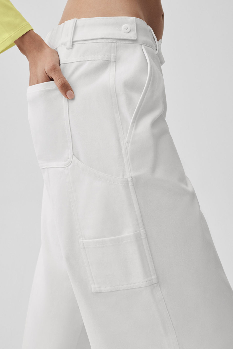 High Road Straight Leg Pant - White — photo 3