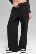 High-Waist Sweatpant Trouser - Black — photo 1