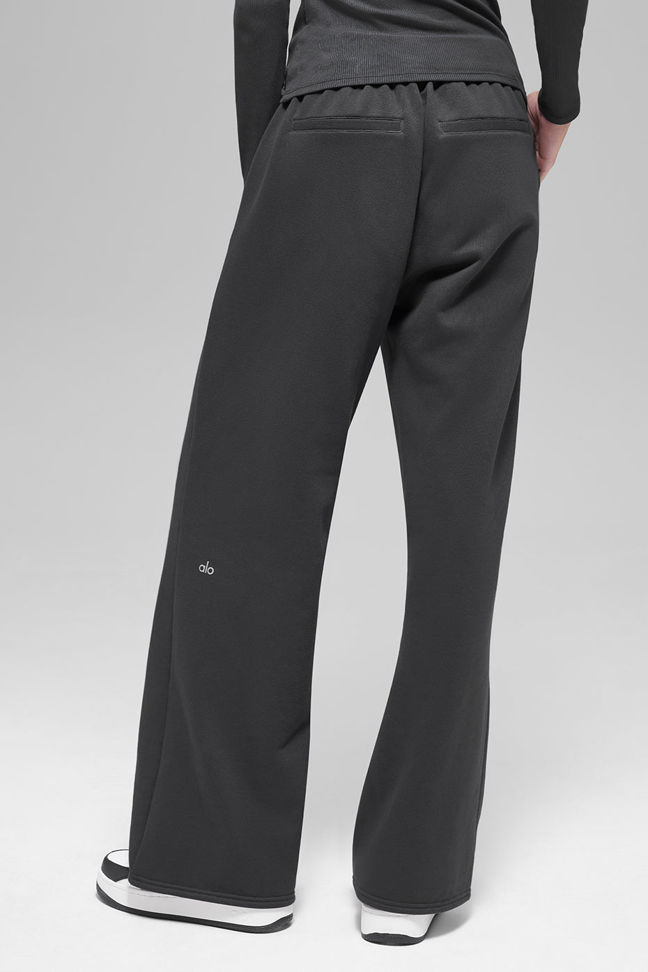 High-Waist Sweatpant Trouser - Anthracite — photo 4