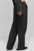 Pinstripe Daylight Boxer Pant (Long) - Black/Titanium — photo 3