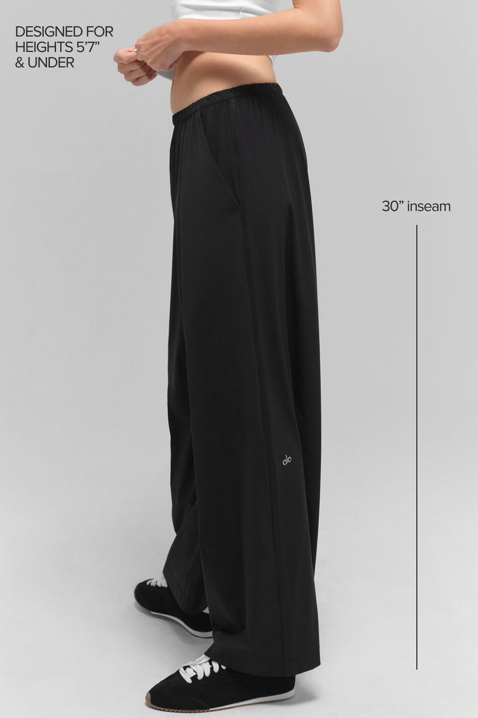 Breezy Wide Leg Pant (Regular) - Black — photo 2