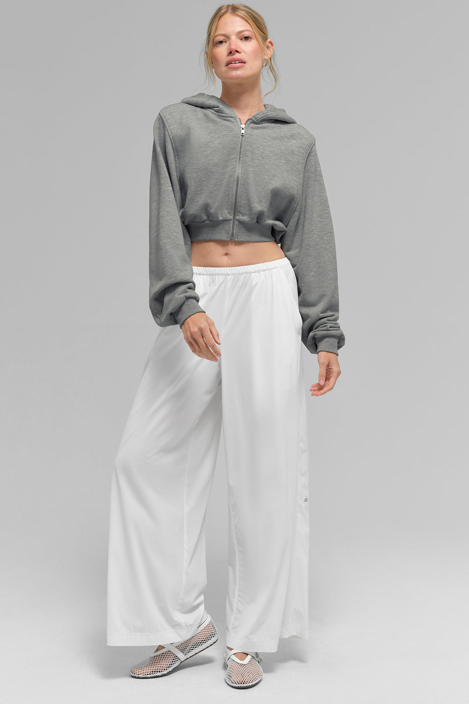Breezy Wide Leg Pant (Regular) - White — photo 4