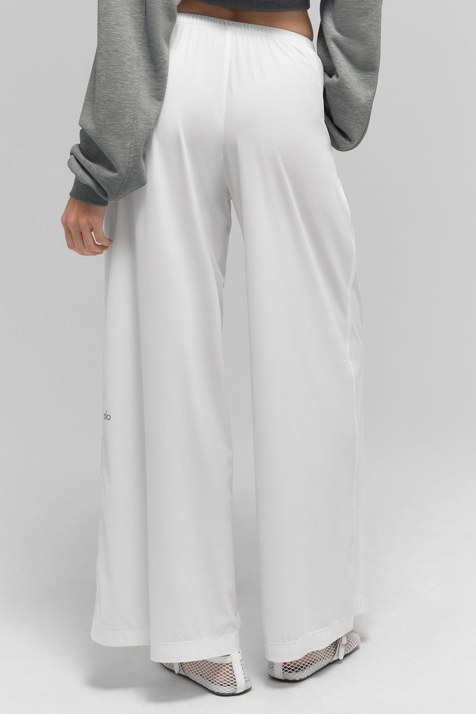 Breezy Wide Leg Pant (Regular) - White — photo 3