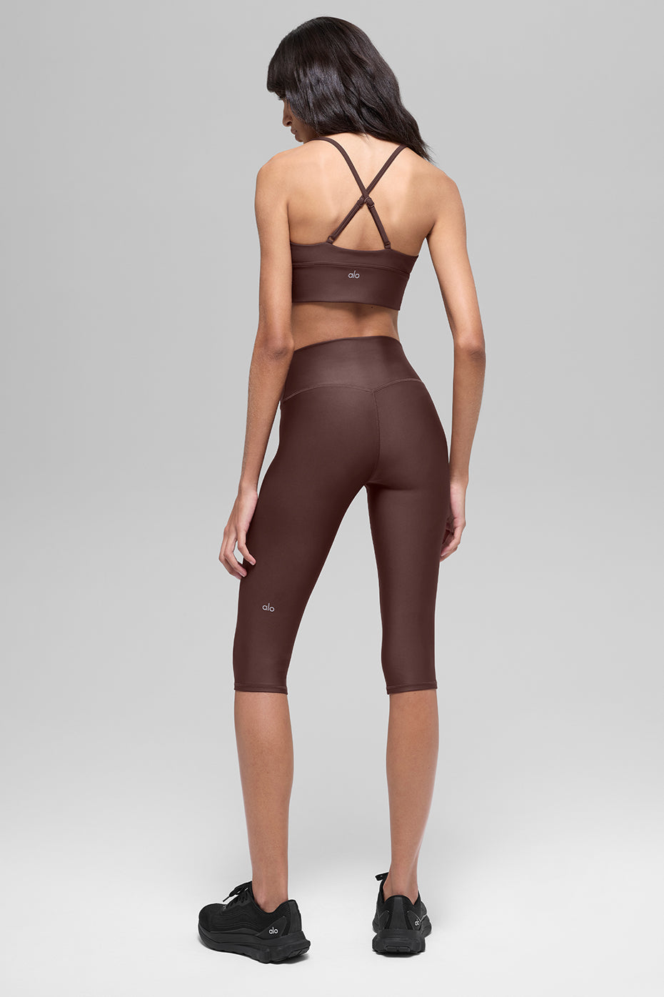 16'' High-Waist Airlift Capri - Brownstone — photo 4