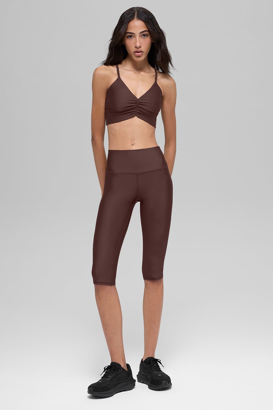 16'' High-Waist Airlift Capri - Brownstone — photo 6