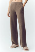 Cashmere High-Waist Northstar Straight Leg Pant - Alpine Cocoa Heather — photo 1