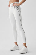 Airbrush High-Waist 7/8 Heart Throb Legging - White/Black — photo 1
