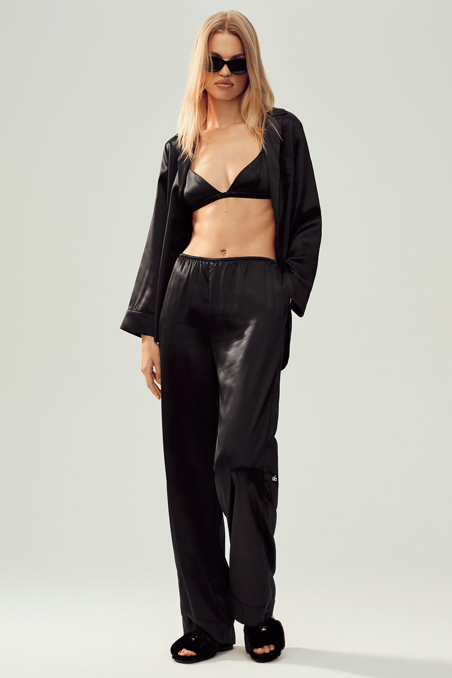Silk Luminous Pant (Regular) - Black — photo 3