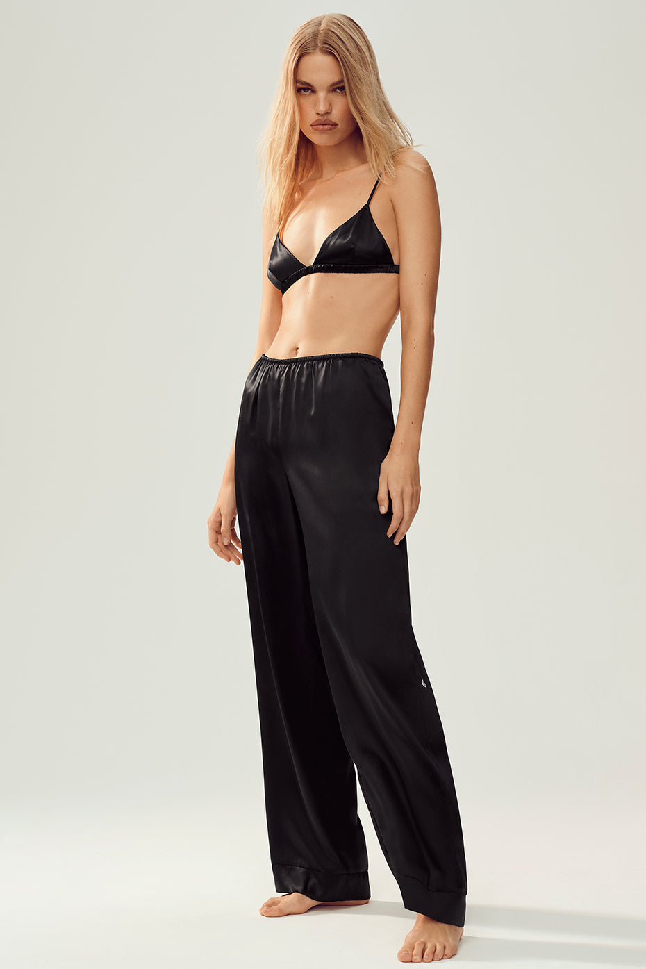 Silk Luminous Pant (Regular) - Black — photo 1