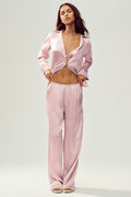 Silk Luminous Pant (Long) - Pink Champagne — photo 1