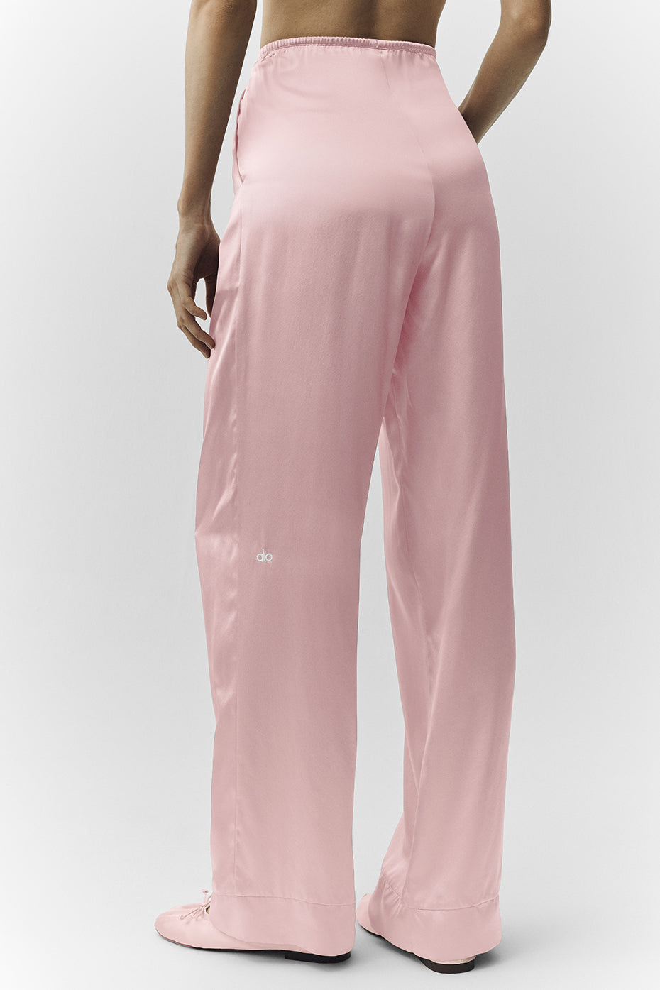 Silk Luminous Pant (Regular) - Pink Champagne — photo 4