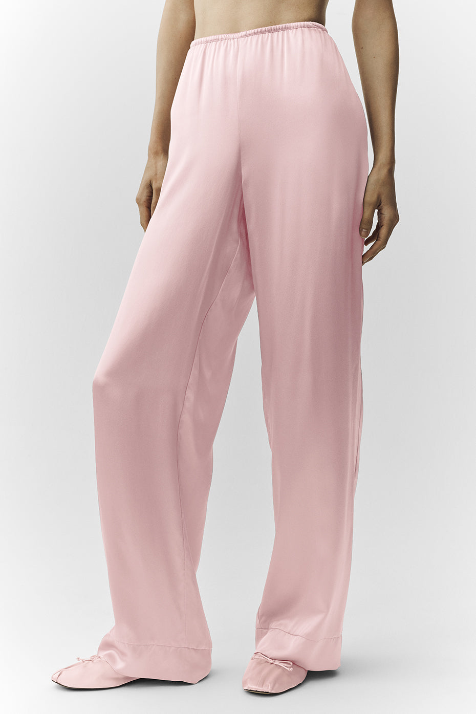 Silk Luminous Pant (Regular) - Pink Champagne — photo 2