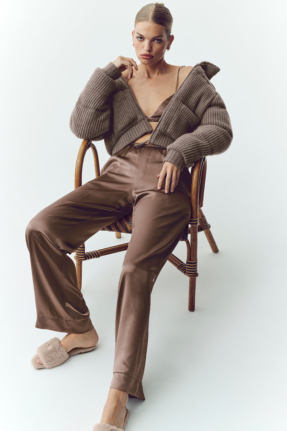 Silk Luminous Pant (Regular) - Alpine Cocoa — photo 5