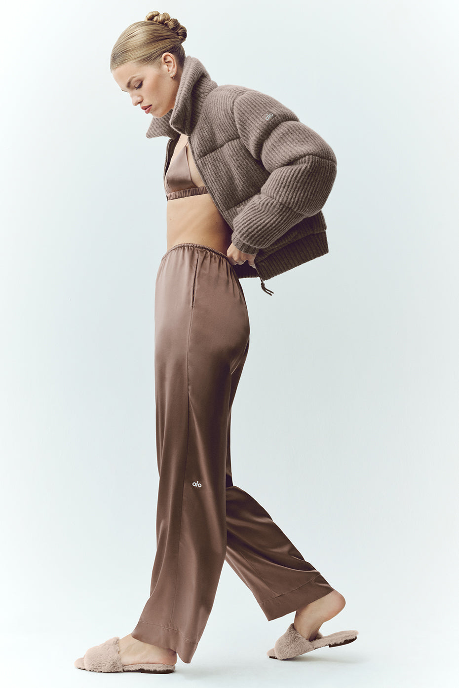 Silk Luminous Pant (Regular) - Alpine Cocoa — photo 3
