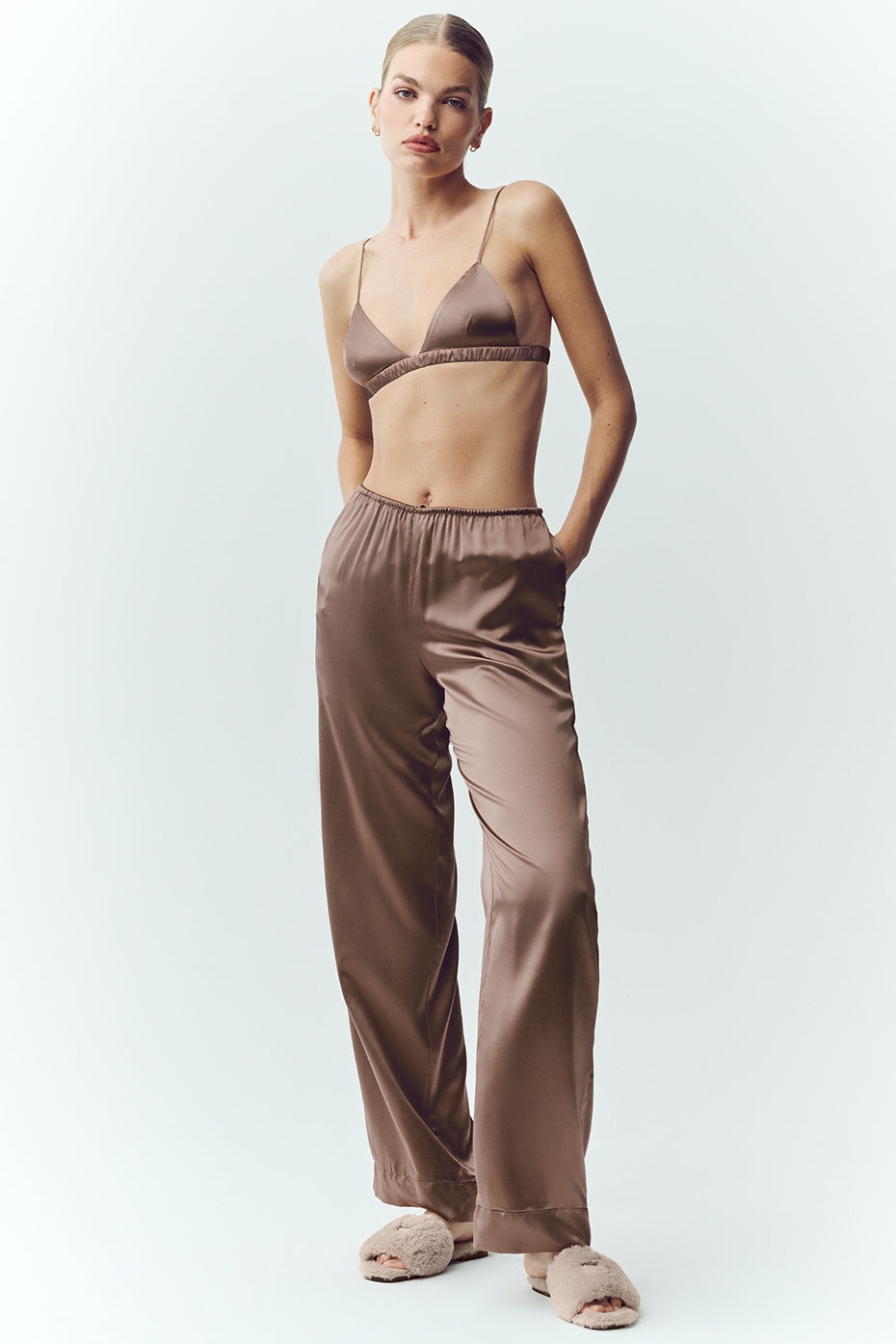 Silk Luminous Pant (Regular) - Alpine Cocoa — photo 1