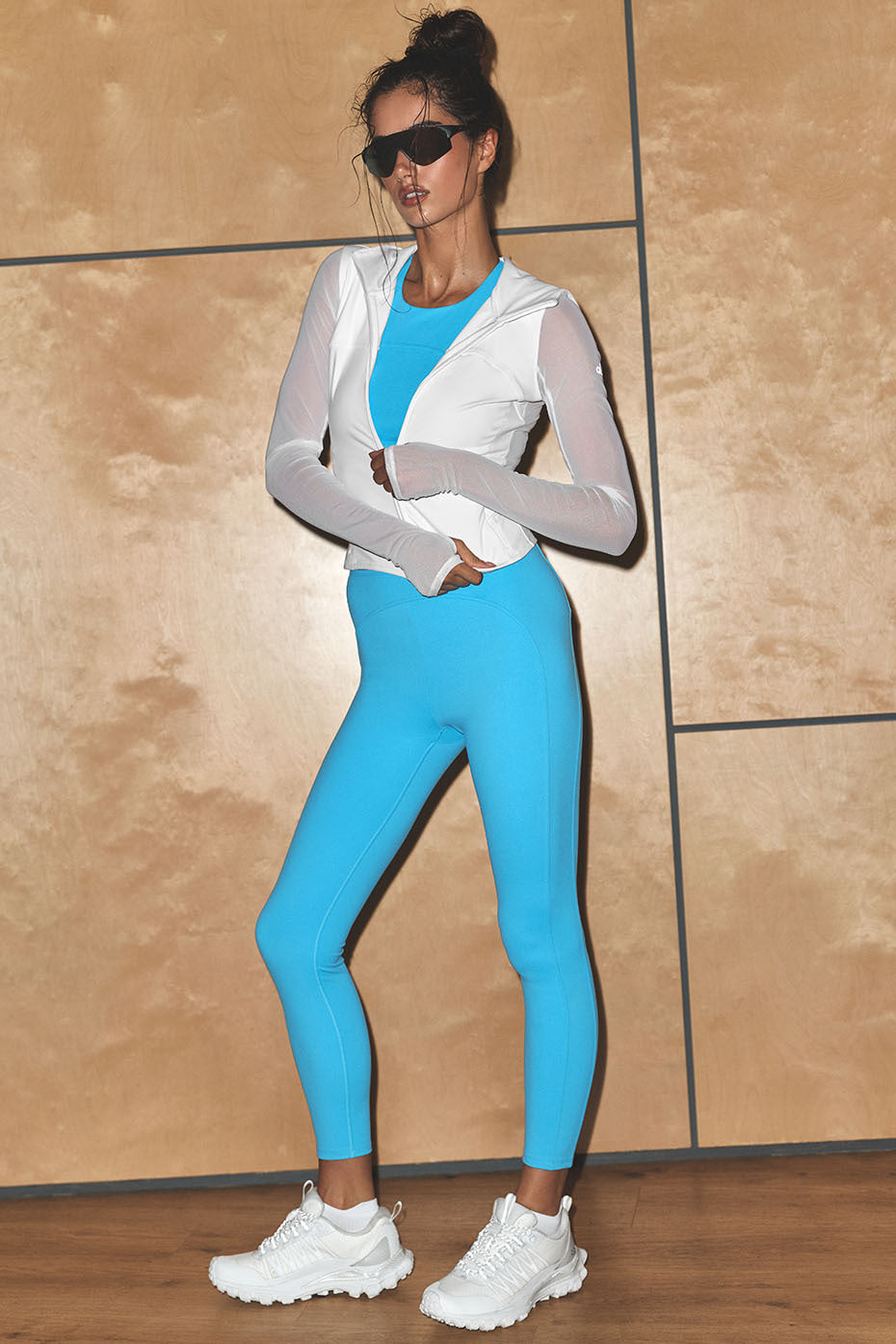 ALO Softsculpt High-Waist 7/8 Superset Legging - Azure Blue — photo 1