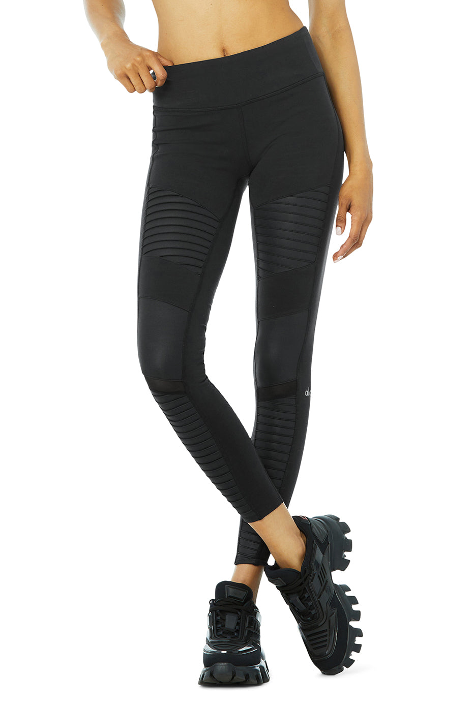 Moto Legging - Black/Black Glossy — photo 1