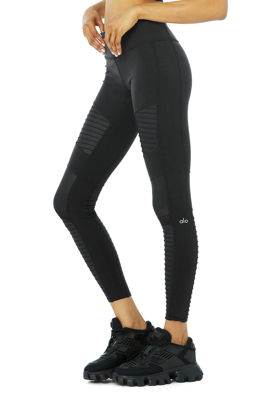 Moto Legging - Black/Black Glossy — photo 3