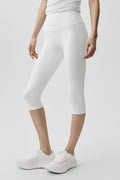 16" High-Waist Airbrush Capri - White — photo 1