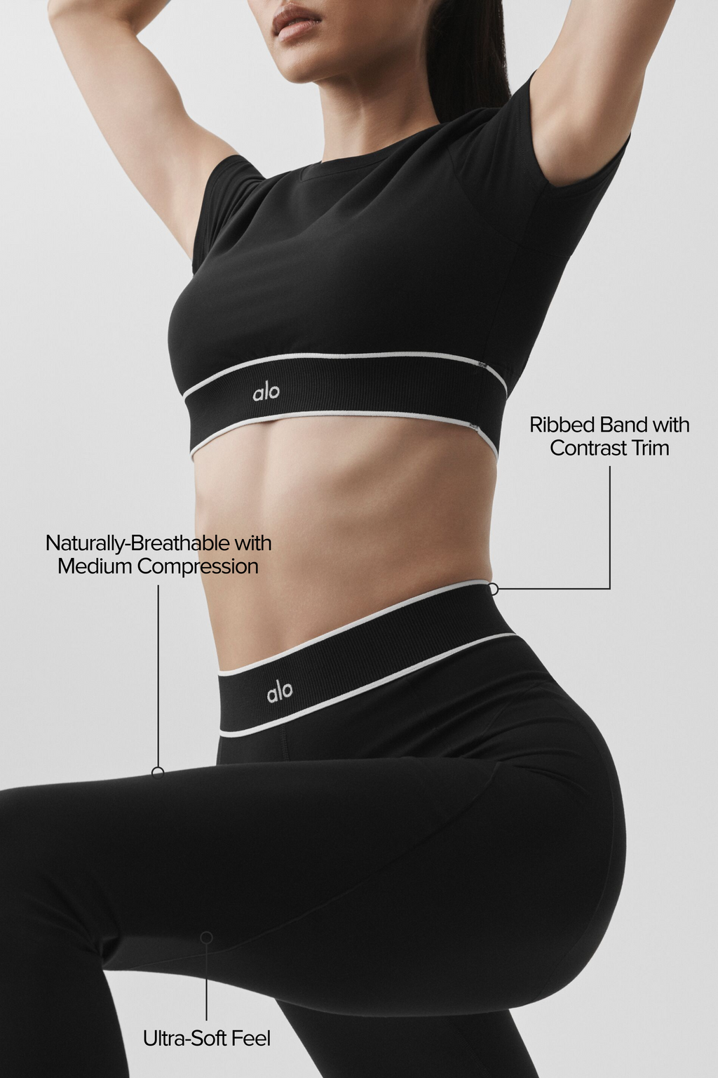ALO Softsculpt High-Waist Amp It Up Legging - Black — photo 2