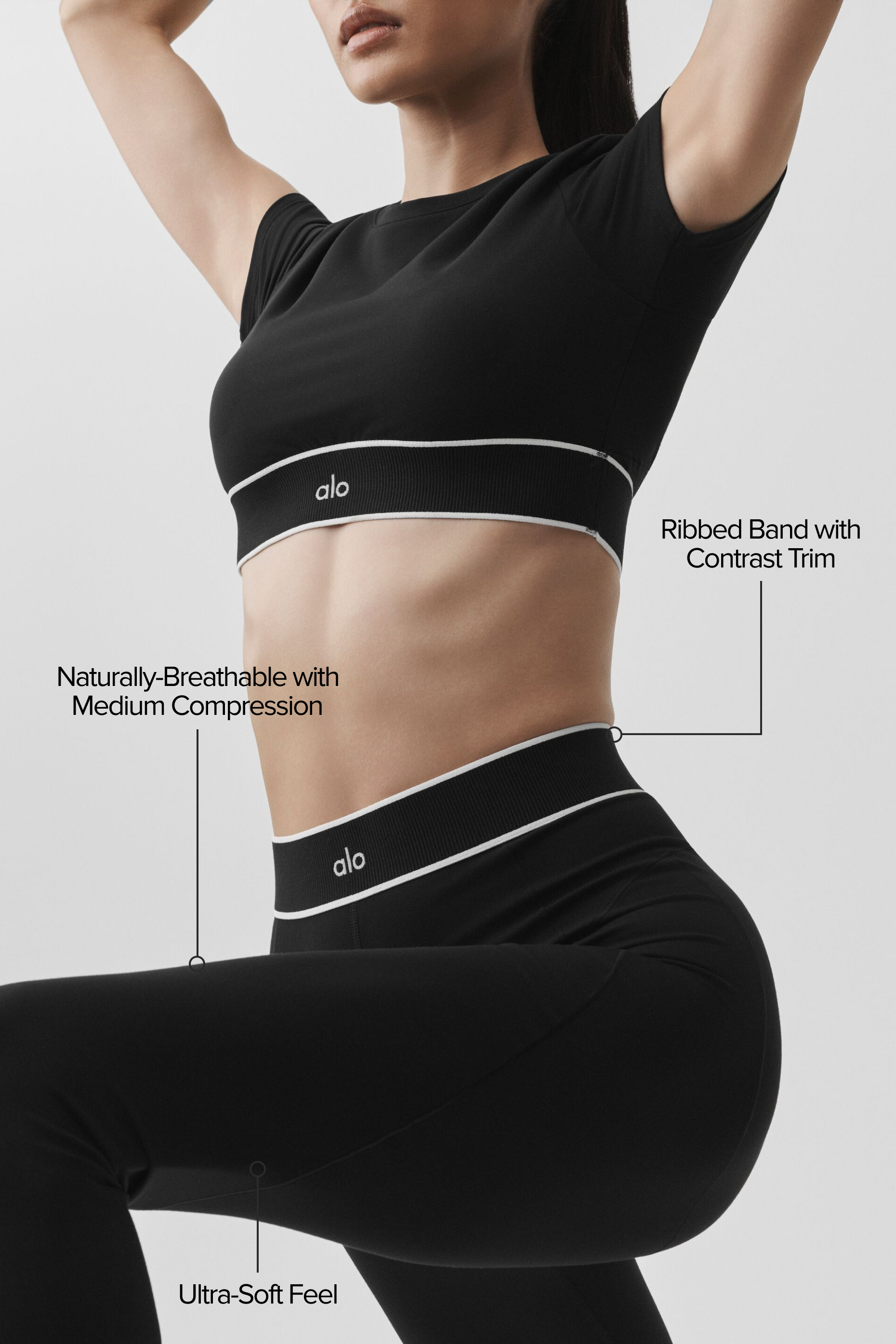 ALO Softsculpt High-Waist Amp It Up Legging - Black — photo 2