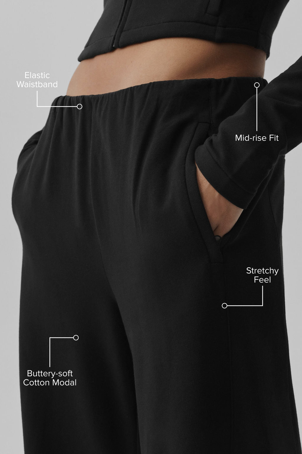 Sway Mid-Rise On The Go Pant - Black — photo 2