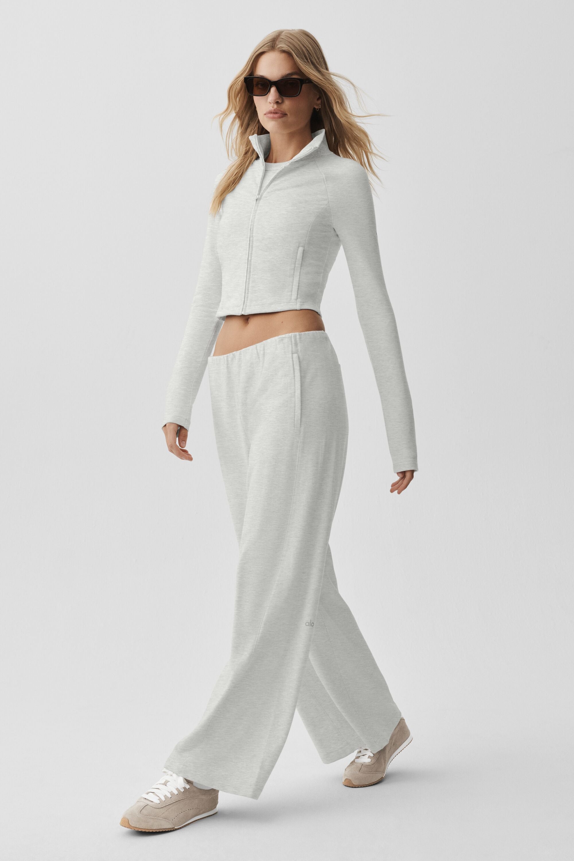 Sway Mid-Rise On The Go Pant - White Heather — photo 5