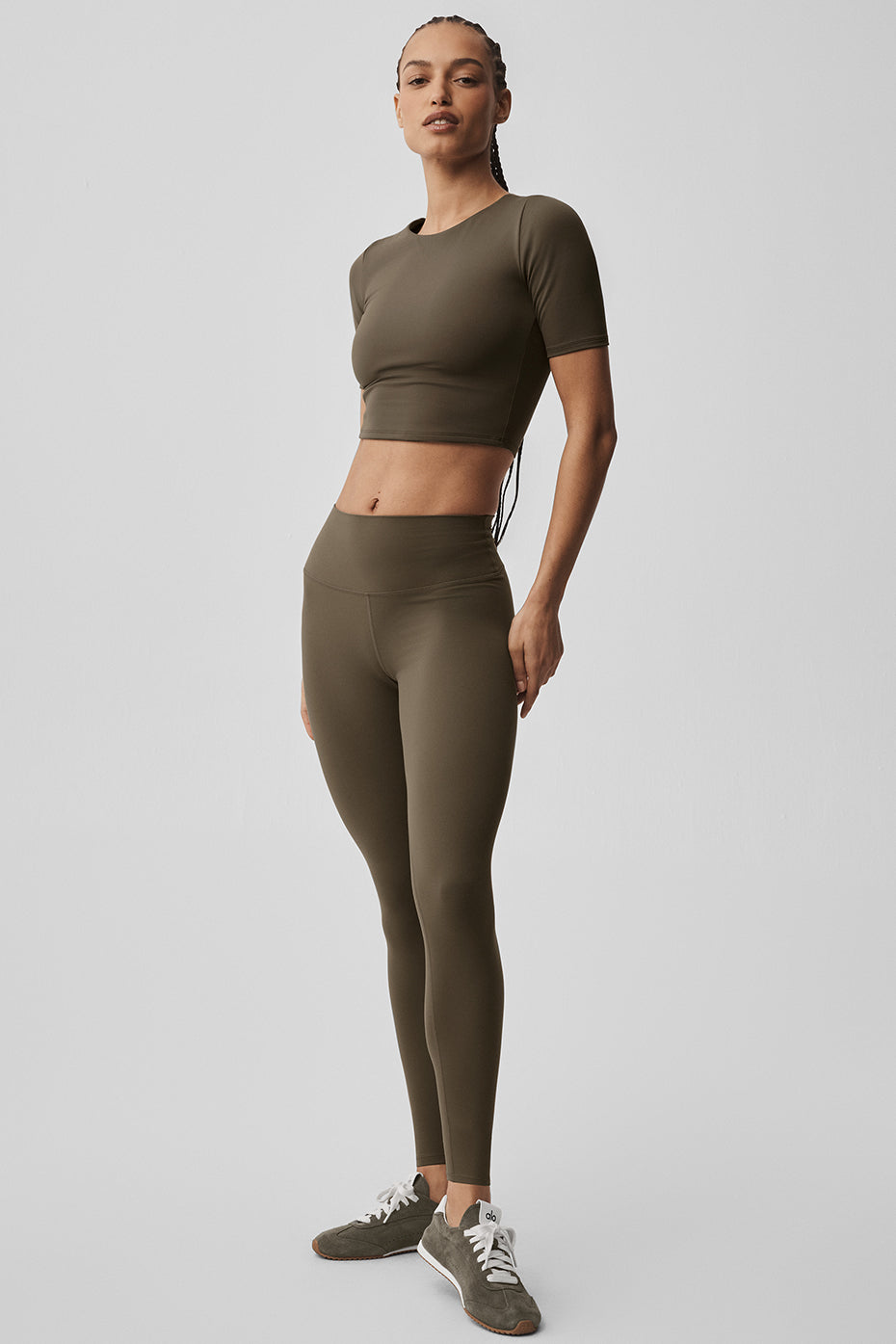 ALO Softsculpt High-Waist 7/8 Legging - Olive Tree — photo 6