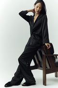 Silk Luminous Pant (Long) - Black — photo 1