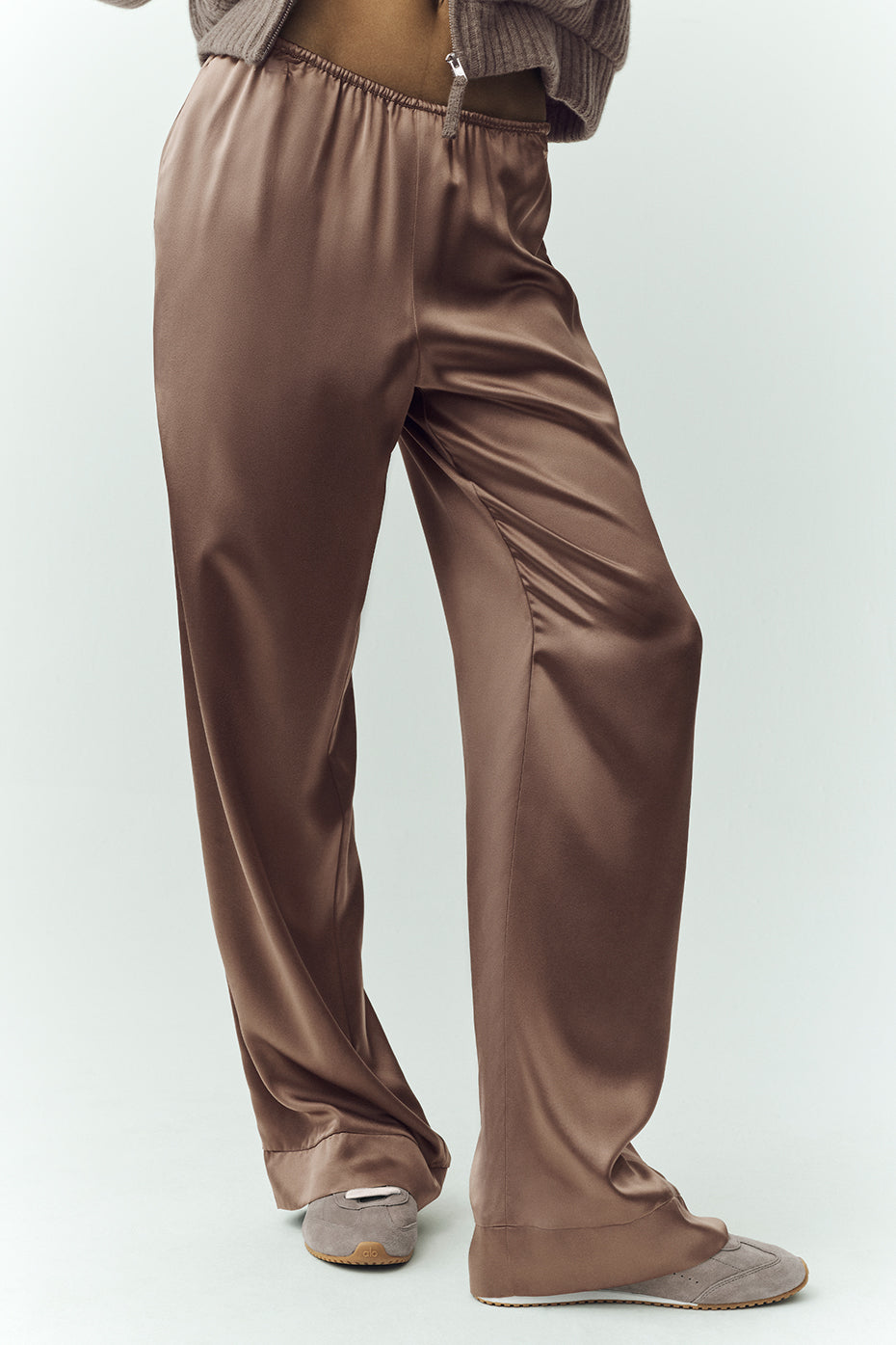 Silk Luminous Pant (Long) - Alpine Cocoa — photo 3