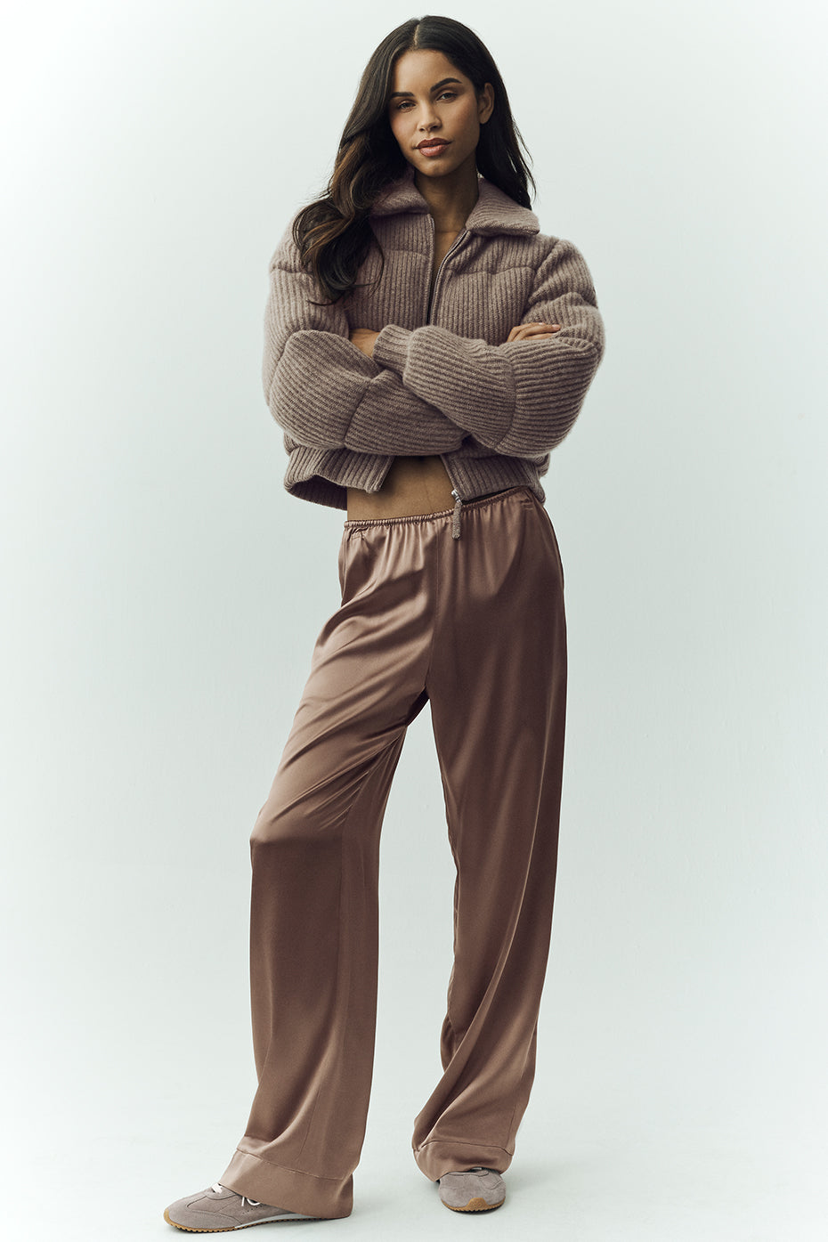 Silk Luminous Pant (Long) - Alpine Cocoa — photo 1