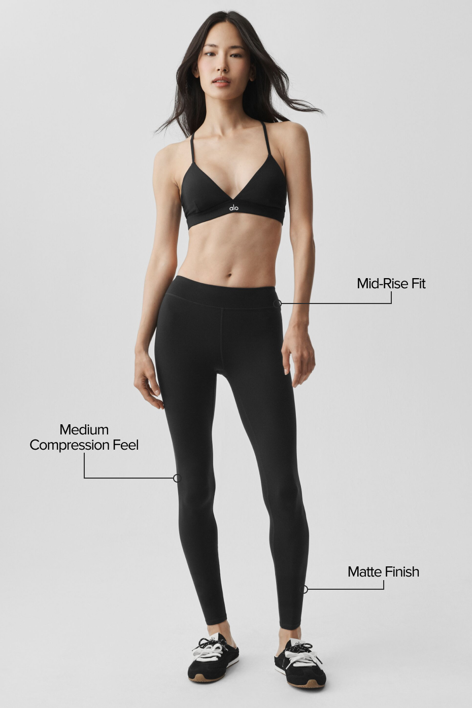 Airbrush Mid-Rise 7/8 Legging - Black — photo 2