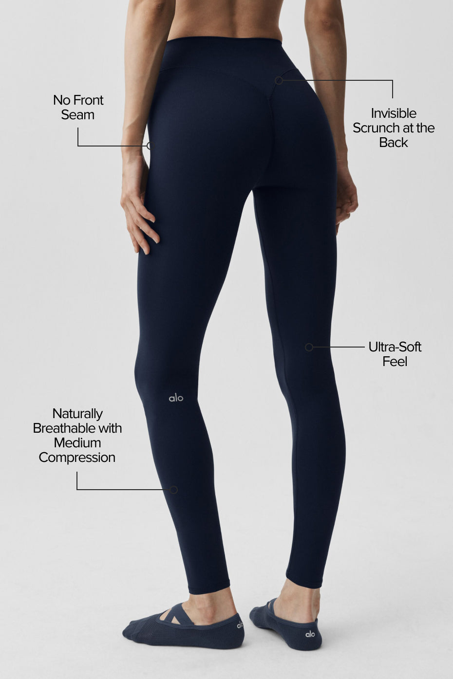 ALO Softsculpt 7/8 Define Legging - Navy — photo 2
