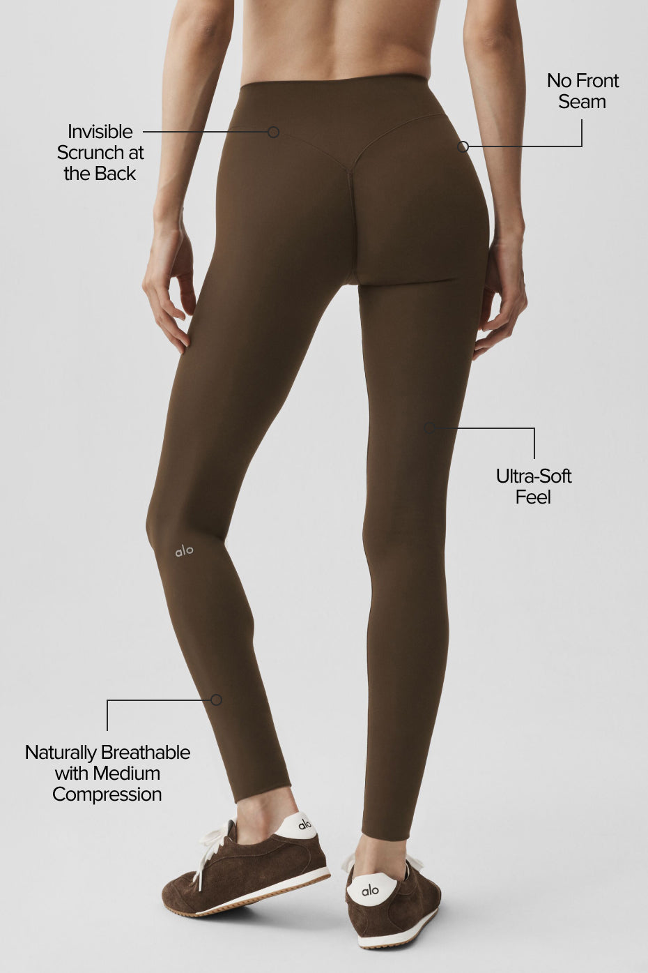 ALO Softsculpt 7/8 Define Legging - Espresso — photo 2