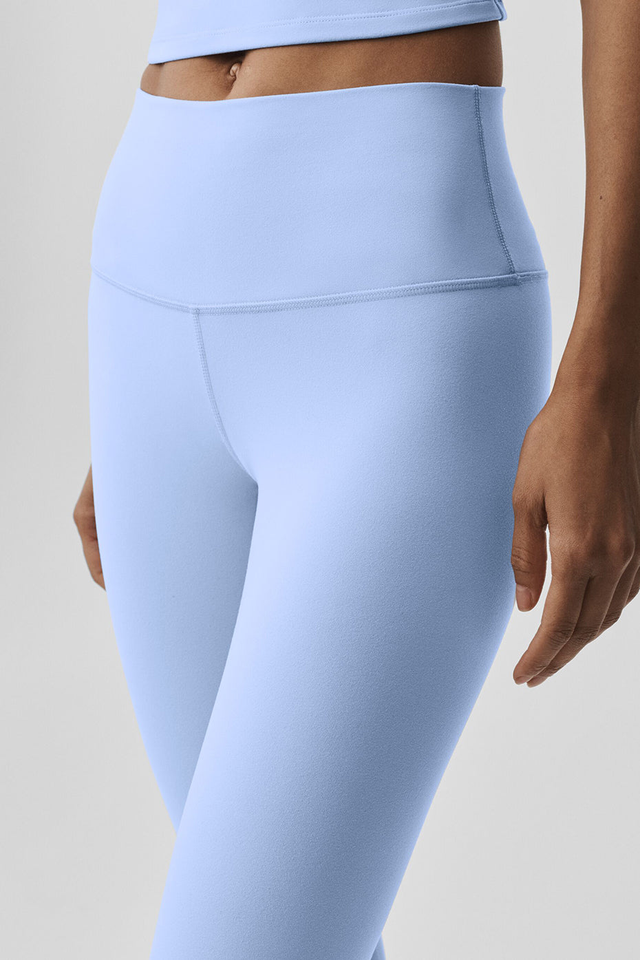High-Waist Airbrush Legging - Light Provence Blue — photo 3