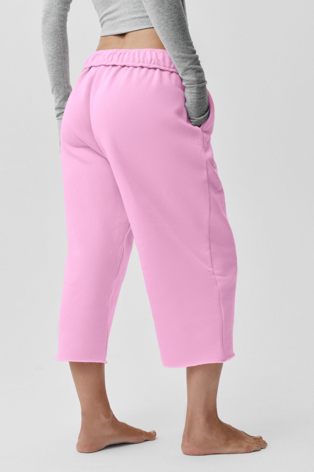 Accolade Cutoff Sweatpant - Candy Heart Pink — photo 2