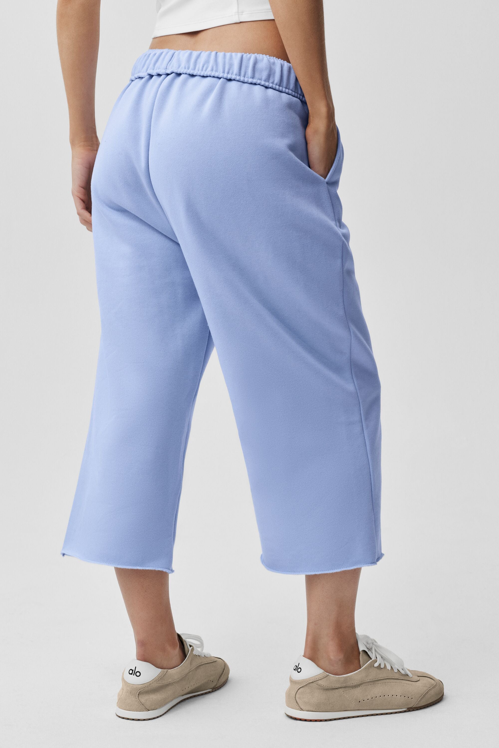 Accolade Cutoff Sweatpant - Light Provence Blue — photo 2