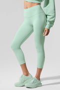 High-Waist Airbrush Capri - Spearmint — photo 3
