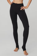 High-Waist Goddess Legging - Black/Black — photo 1