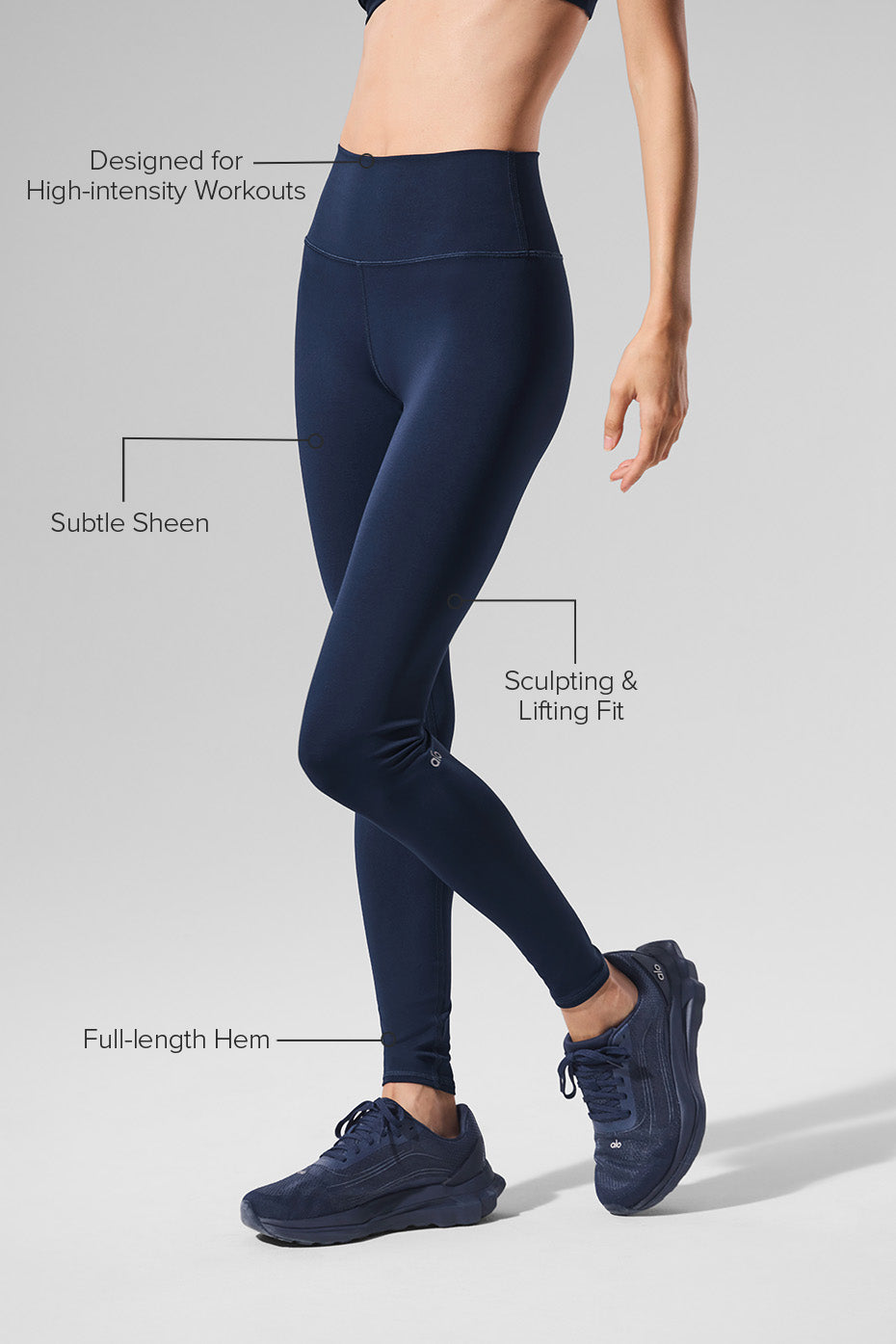 High-Waist Airlift Legging - Navy — photo 2