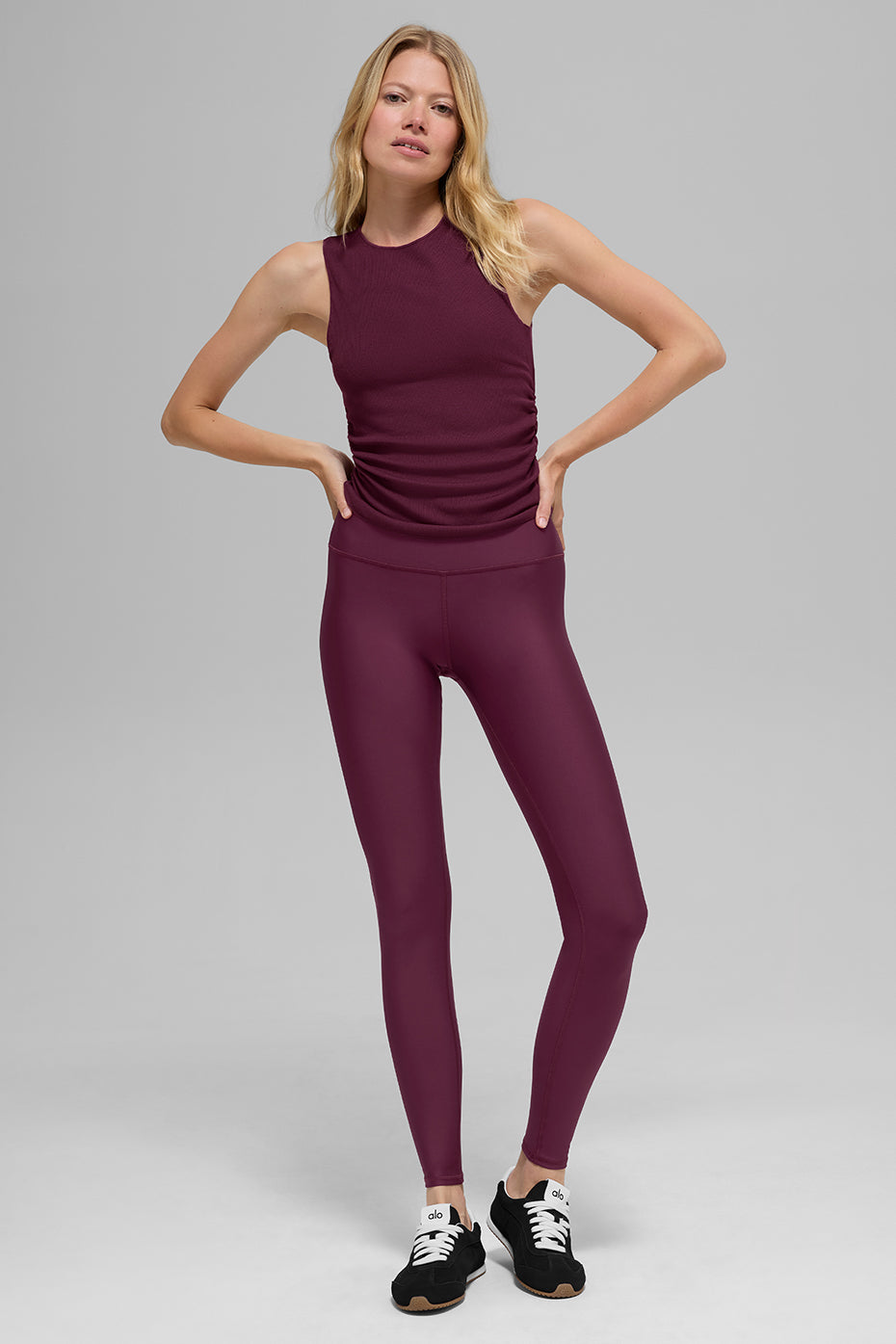 High-Waist Airlift Legging - Burgundy — photo 6