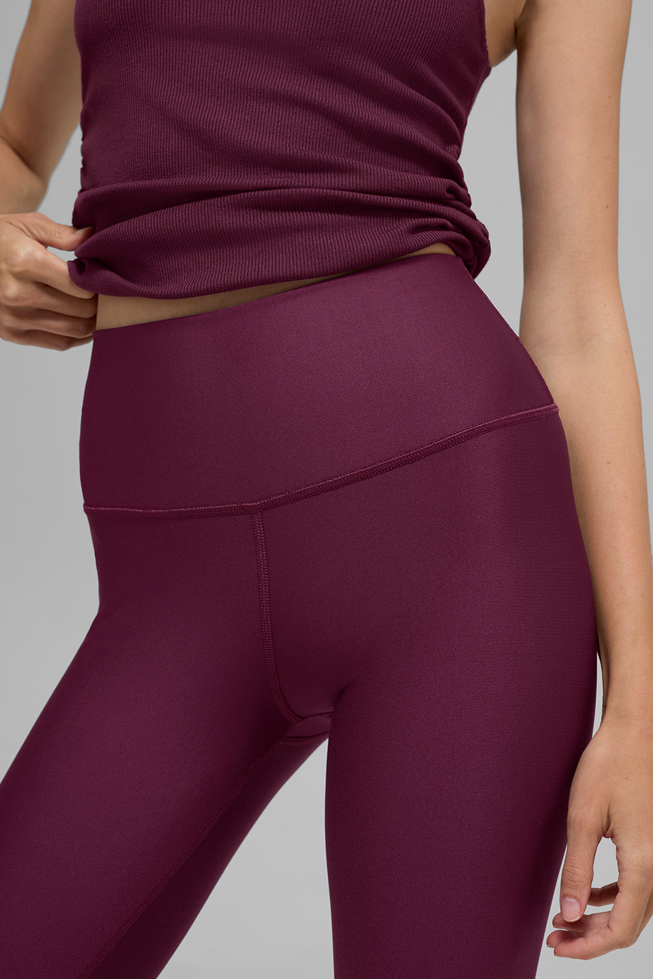 High-Waist Airlift Legging - Burgundy — photo 2