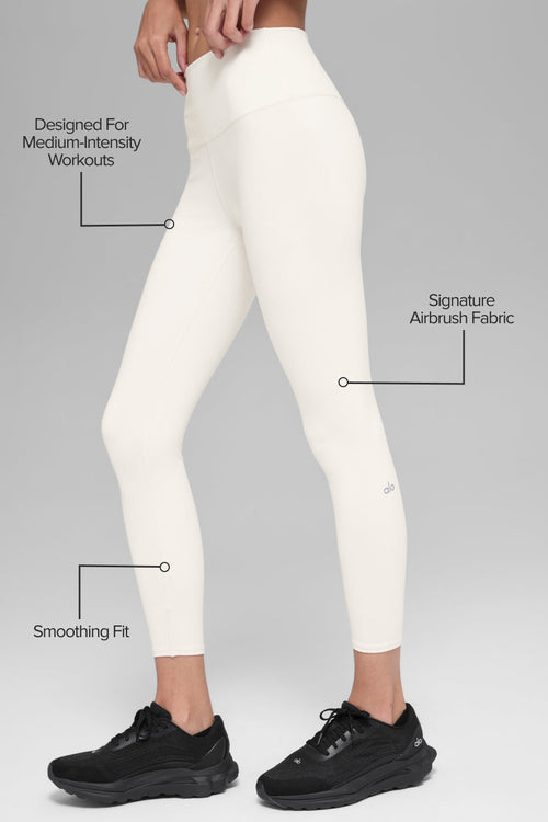 7/8 High-Waist Airbrush Legging - Ivory — photo 2