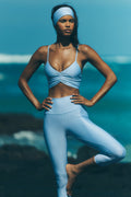 High-Waist Airlift Capri - Seashell Blue — photo 1