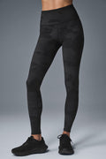 High-Waist Camo Vapor Legging - Black Camouflage — photo 1