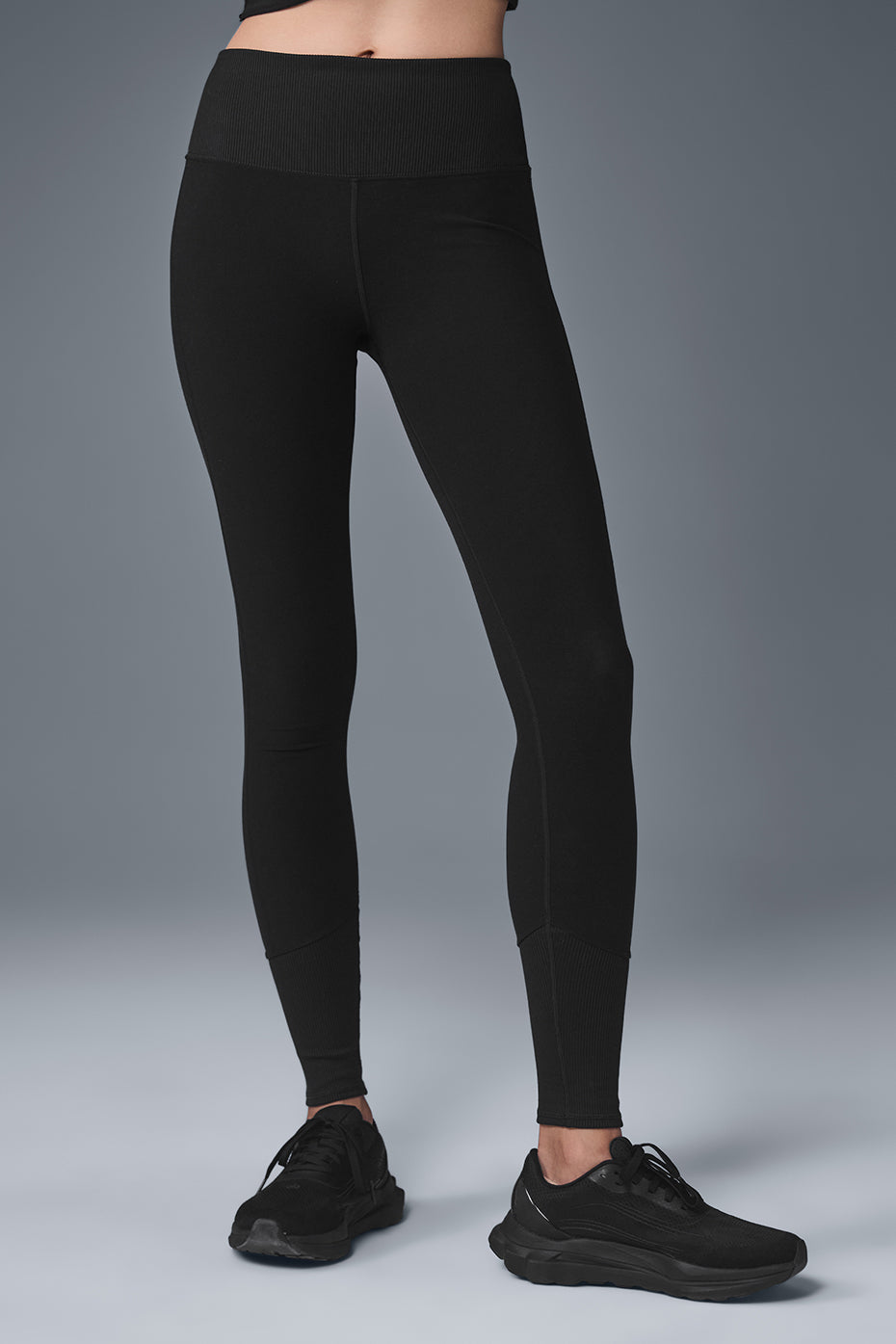 High-Waist Alosoft Lounge Legging - Black — photo 1