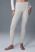 High-Waist Alosoft Lounge Legging - Athletic Heather Grey — photo 2