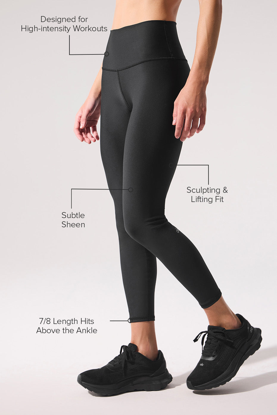 7/8 High-Waist Airlift Legging - Black — photo 2