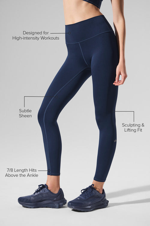 7/8 High-Waist Airlift Legging - Navy — photo 2